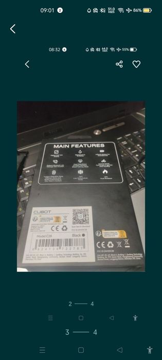 Смарт часы Cubot C28 противоударные влагостойкие