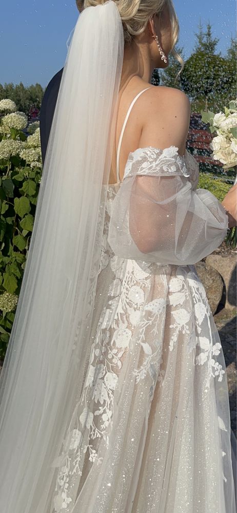 Suknia ślubna Melrose r.36 S po praniu, uszyta w 2023