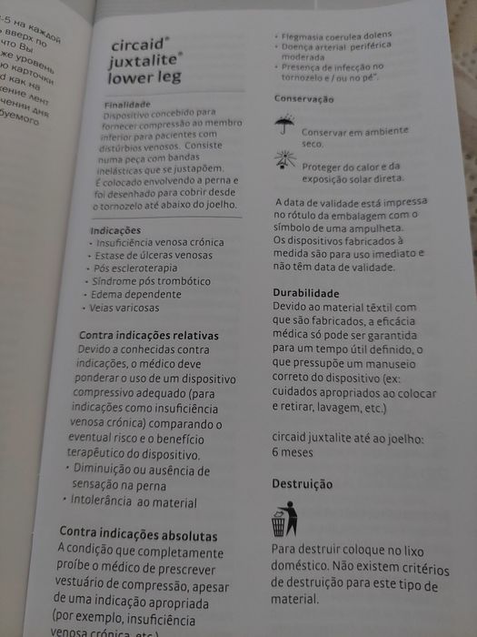 Ligadura inelástica para perna