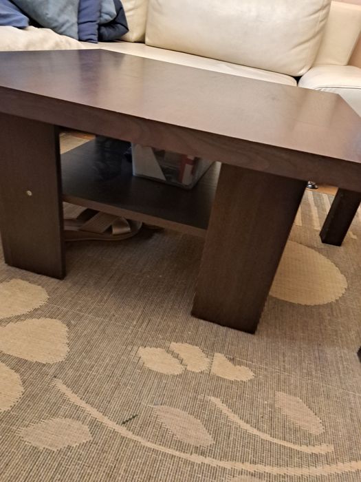 Stolik kawowy i pomocnik wenge