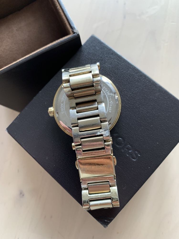 Zegarek Michael Kors Skylar MK6065 złoty z zieloną tarczą