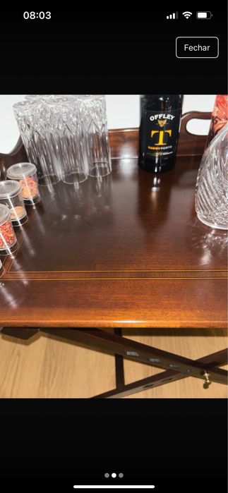 Mesa bar de cerejeira massiça