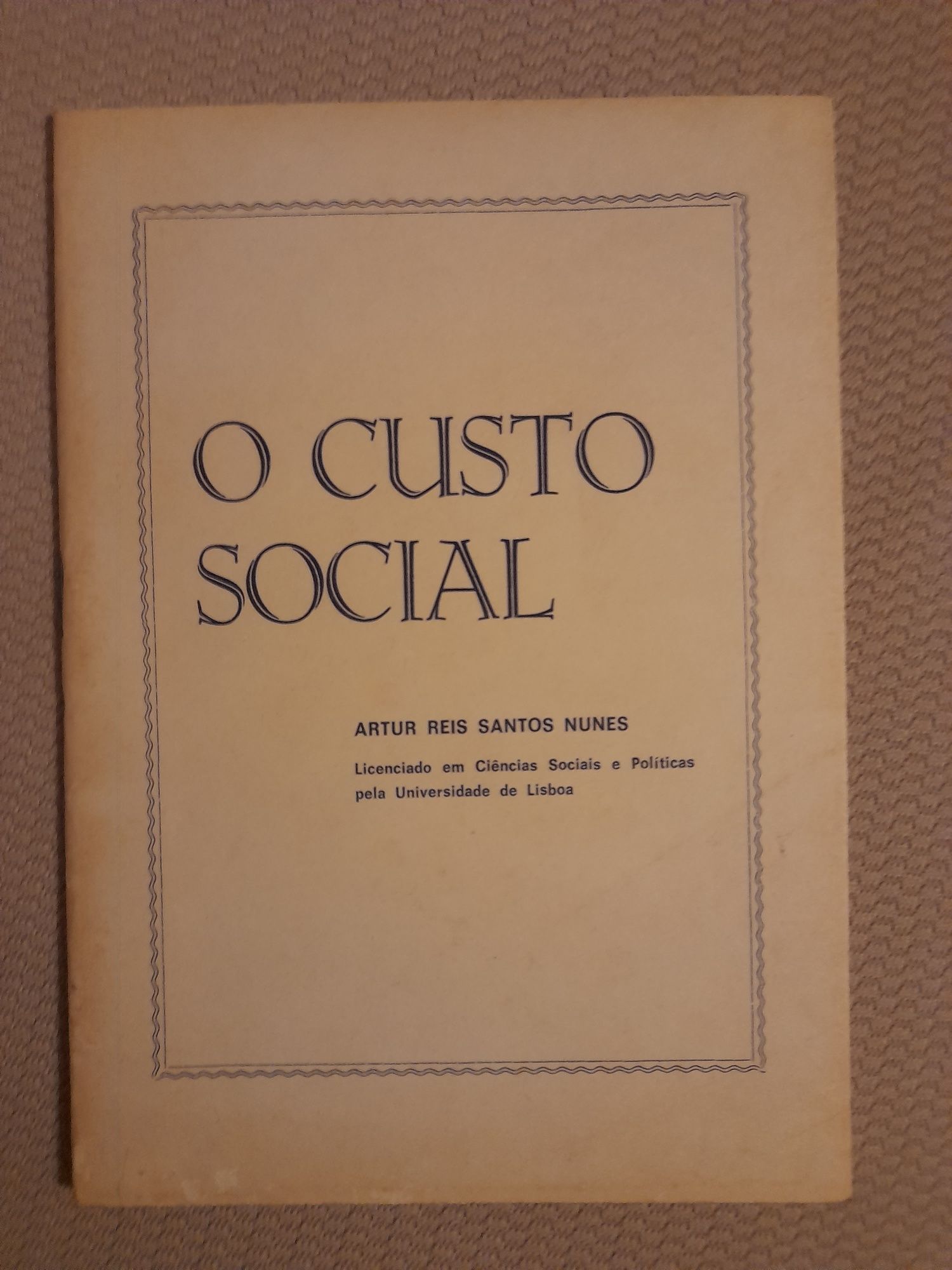 Livro "O custo social"