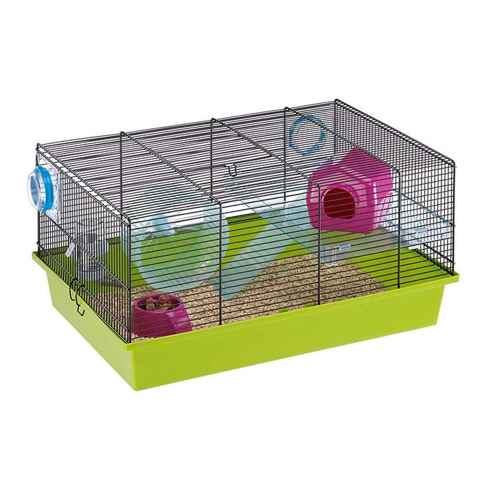 Просторная клетка MILOS MEDIUM для хомяков/крыс.NEW.Италия. 50x35x25см