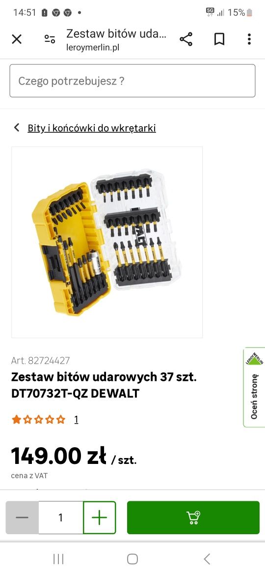 Zestaw bitów udarowych.