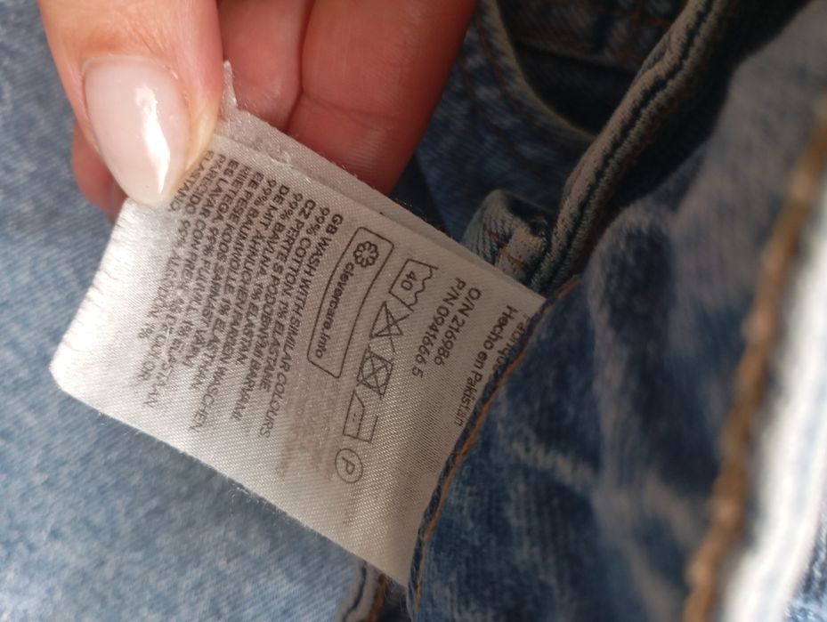 H&M 38-40r MOM jeansy z bardzo wysokim stanem