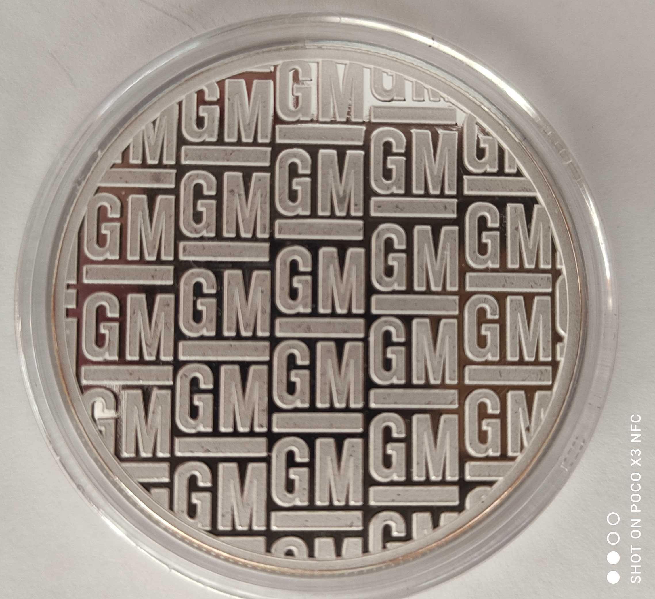 Medal srebrny numizmat USA GM srebro Ag menniczy 999
