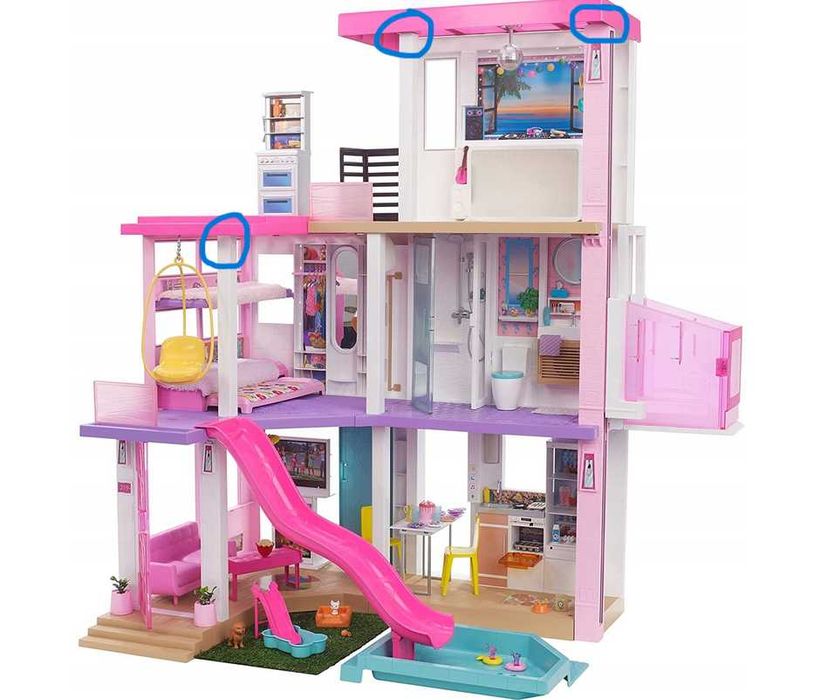Barbie Dreamhouse GRG93 Domek dla lalek Deluxe willa 109cm