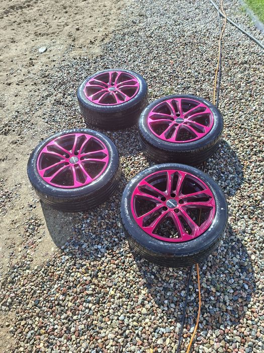 Alufelgi różowe audi 205/45 r16