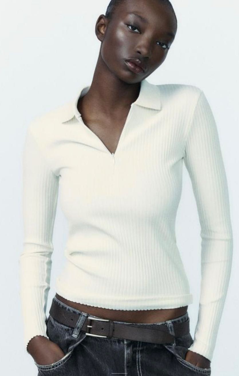 Zara Slim Fit, лонгслів, топ S