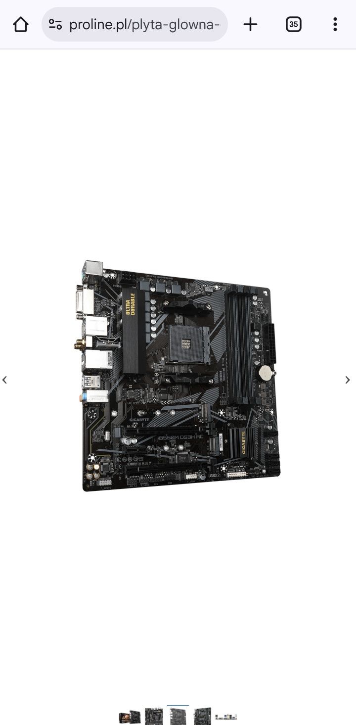 Gigabyte B550M DS3H AC WIFI AM4 32gb ddr4 PATRIOT Viper