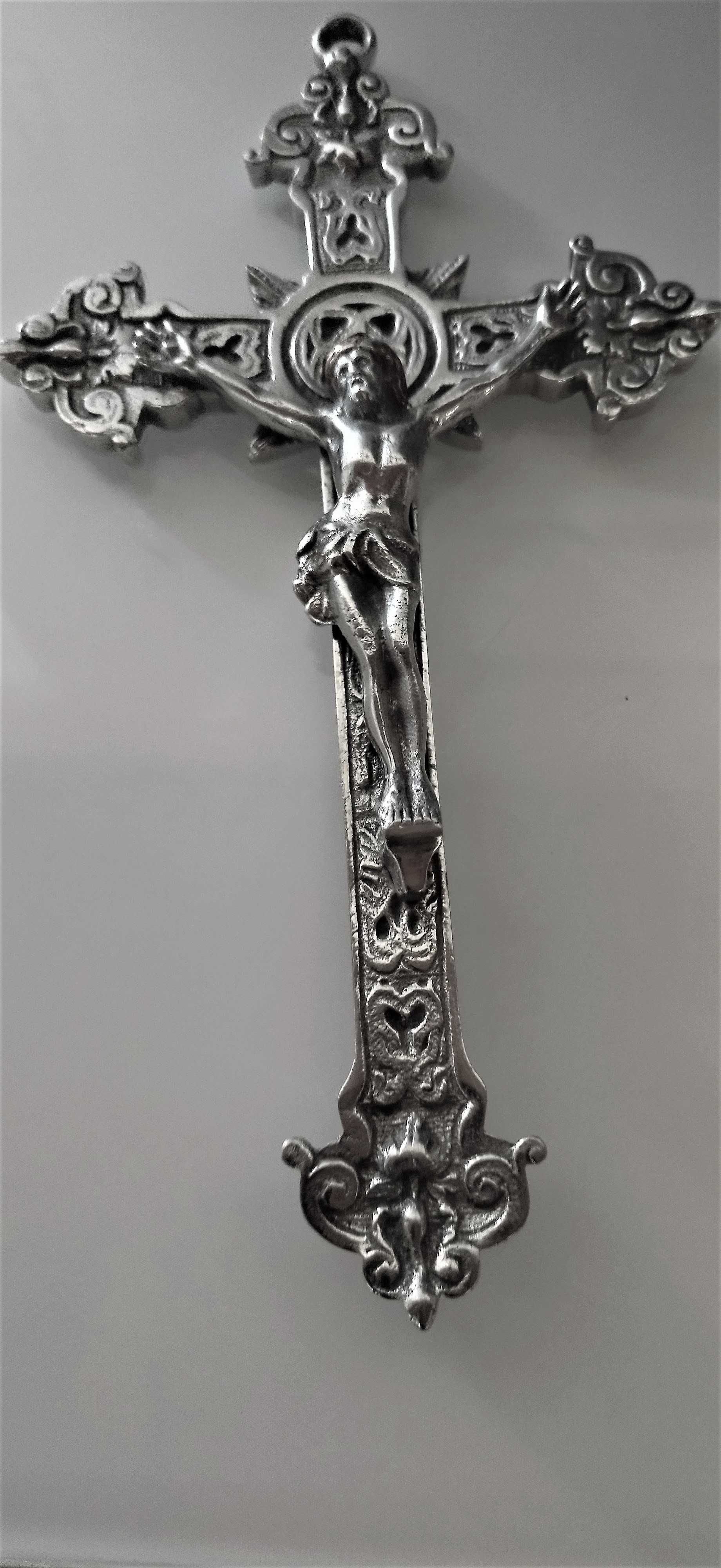 Crucifixo Antigo em Bronze 22cm.
