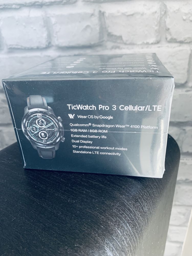 Nowy zegarek Ticwatch Pro 3 LTE eSIM Google WearOS nfc