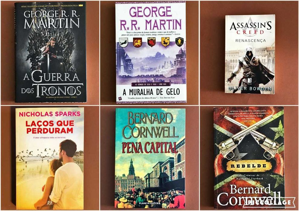 LIVRO [6€ cada] Creed Guerra Tronos Bowden Cornwell Martin Sparks