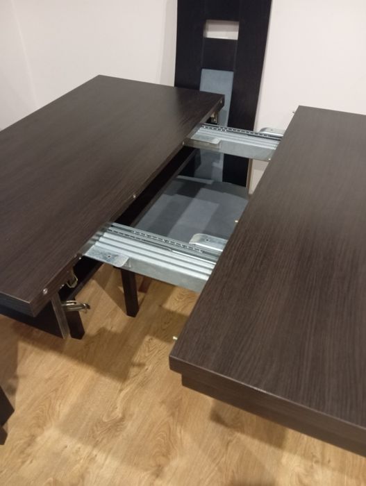 Stół rozkładany 90x90/290 Wenge