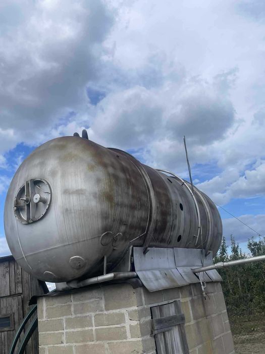 Zbiornik na wodę 6000L (średnica 1.5m, długość 3.5m) stal nierdzewna