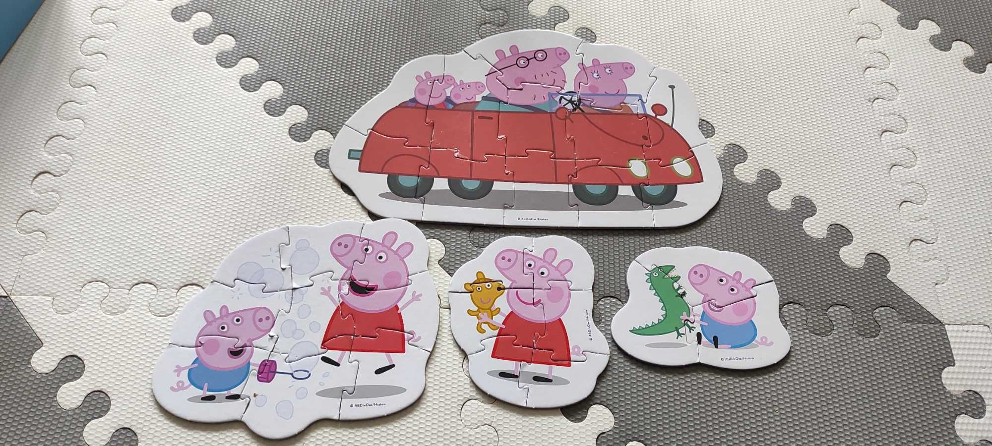 Zestaw 3 sztuk puzzle 2+ Peppa, owoce