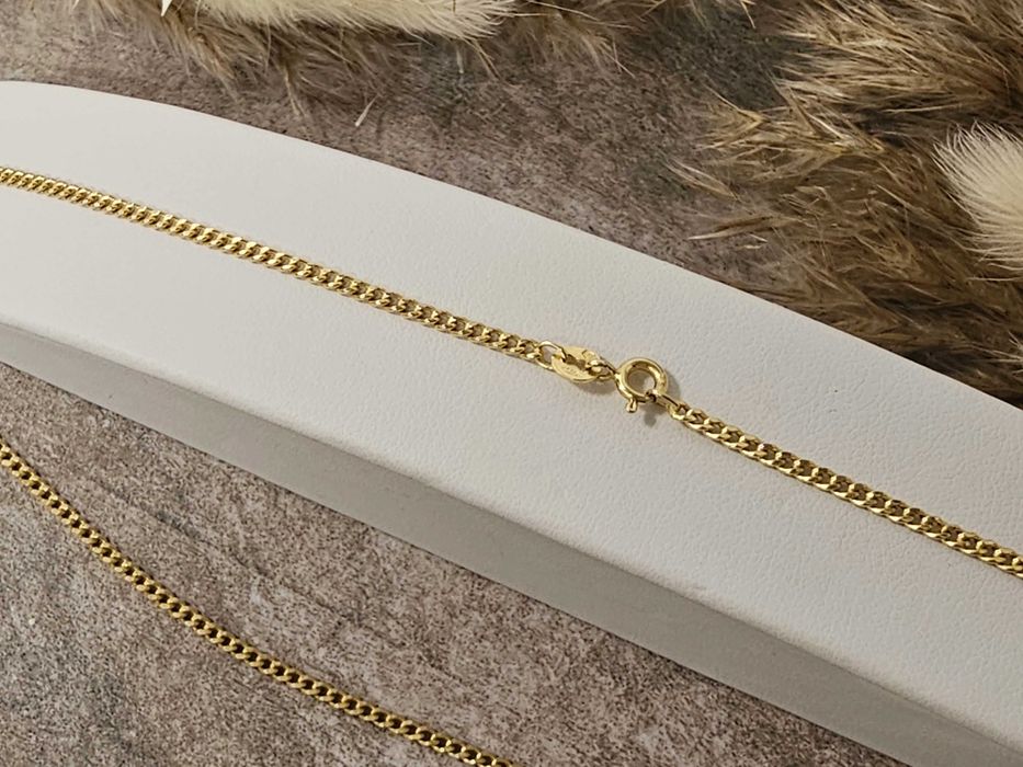 Piękny Złoty Łańcuszek z zawieszką próba 585 DŁ.45CM Waga: 4,29G