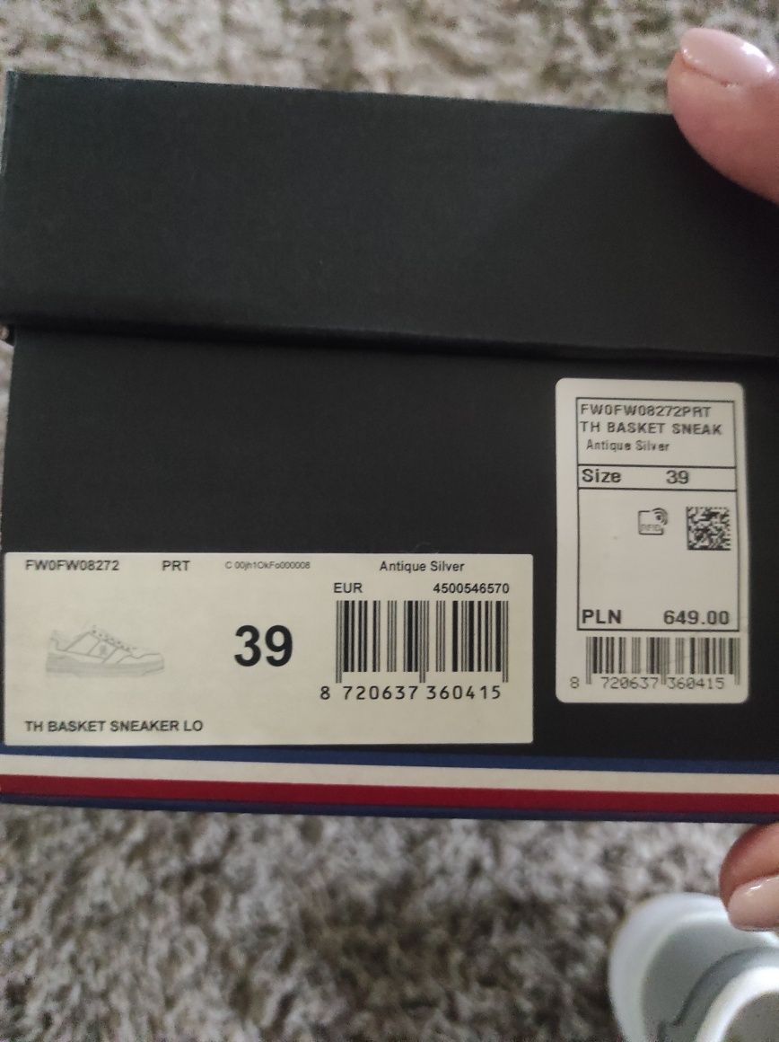 Tommy Hilfiger 39 sneakersy skóra