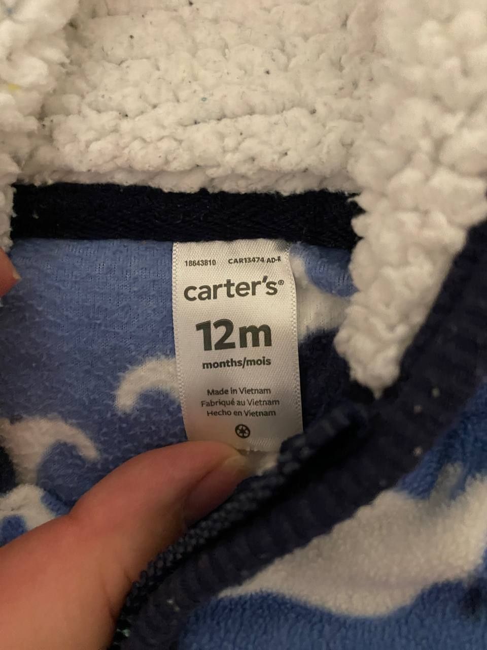 Carters человечек флис