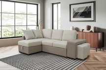 LIQUIDAÇÃO sofá-cama chaise longue e baú de arrumação 767€