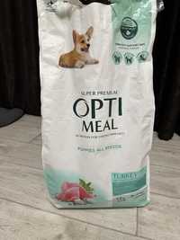 Корм Opti Meal з індичкою для цуценят усіх порід