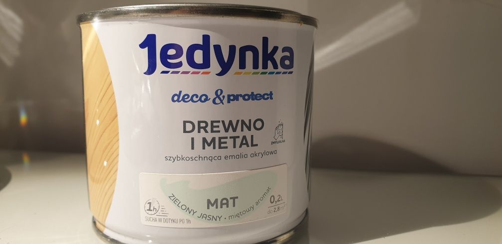 Farba Jedynka Drewno i Metal mat zielony jasny