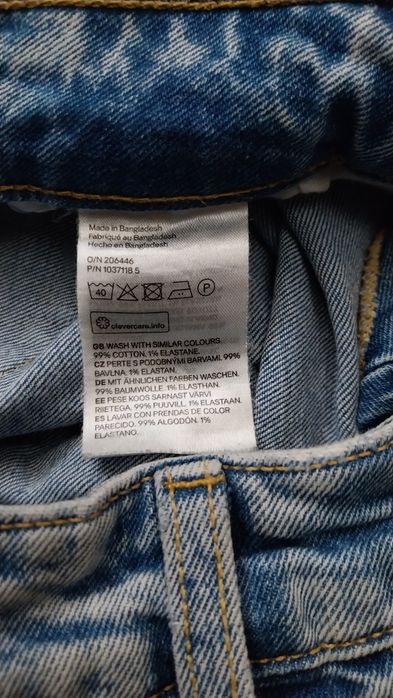 Spodnie denim jeans rozm.32 H&M