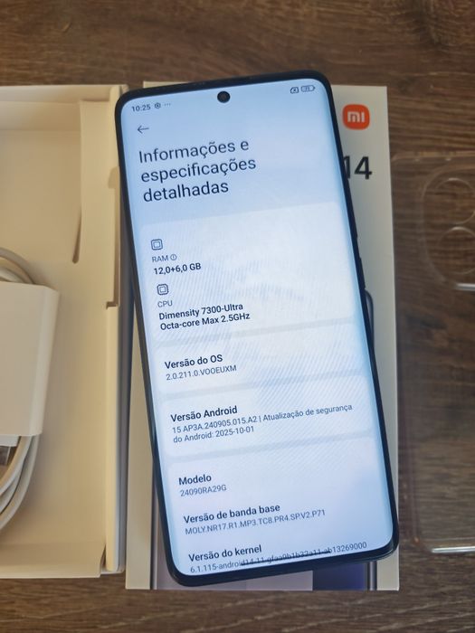 Xiaomi Redmi Note 14 Pro 5G 12GB/512GB Dual Sim Preto Seminovo