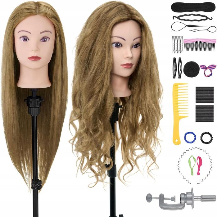 Główka treningowa Neverland 71cm 80% ludzkich włosów, blond