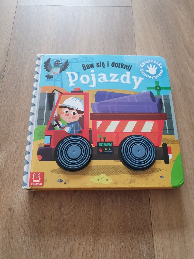 Książka dla dzieci Baw się  i dotknij pojazdy, oprawa twarda