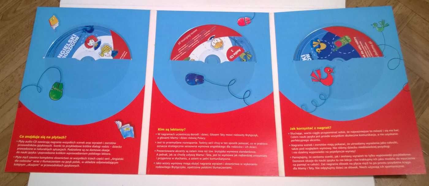 Angielski dla rodziców przedszkolaka kurs angielskiego książki+3CD NEW