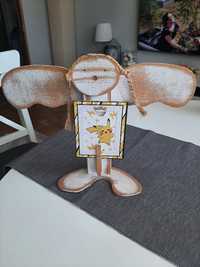Anioł z klamrą ala ramka na zdjęcie , karteczkę