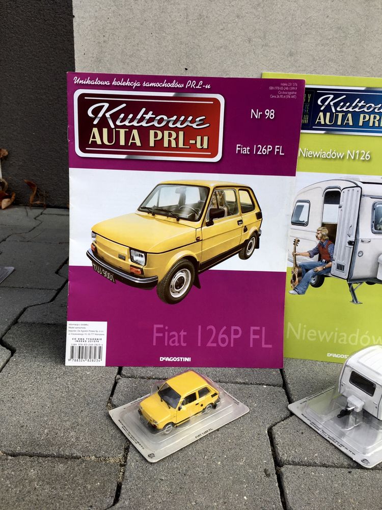 Czasopismo FIAT 126P FL +NIEWIADÓW N126-auta PRL,model,autka,kolekcja