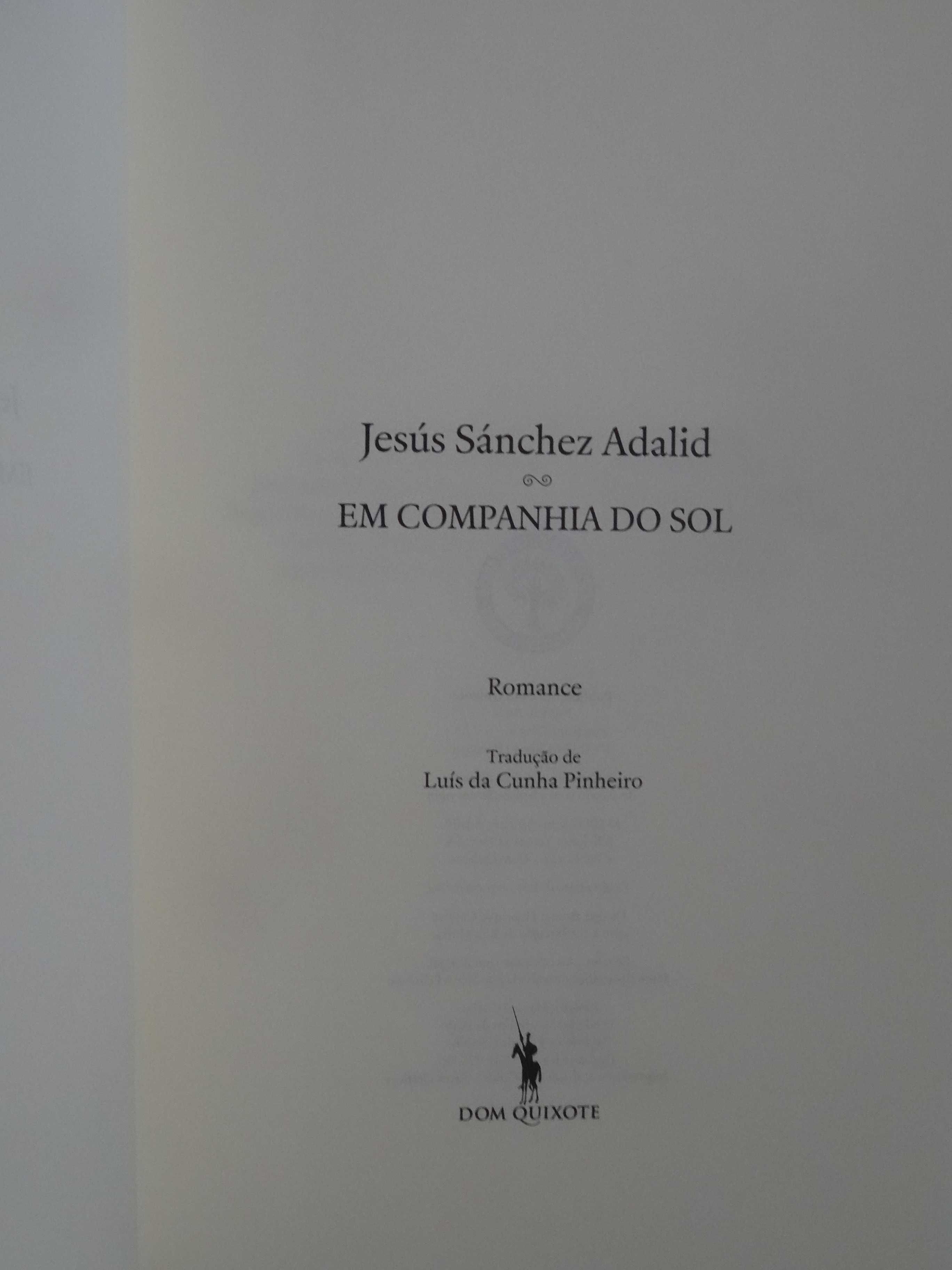 Em Companhia do Sol de Jesús Sánchez Adalid - 1ª Edição