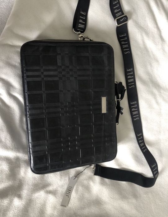 SIMPLE NOWA torebka skórzana biznesowa torba