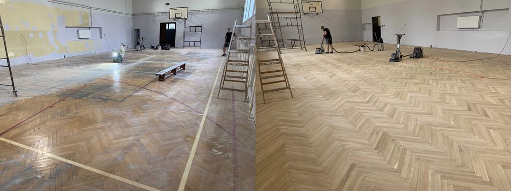 **Bezpyłowe cyklinowanie parkietów, układanie podłóg, paneli**