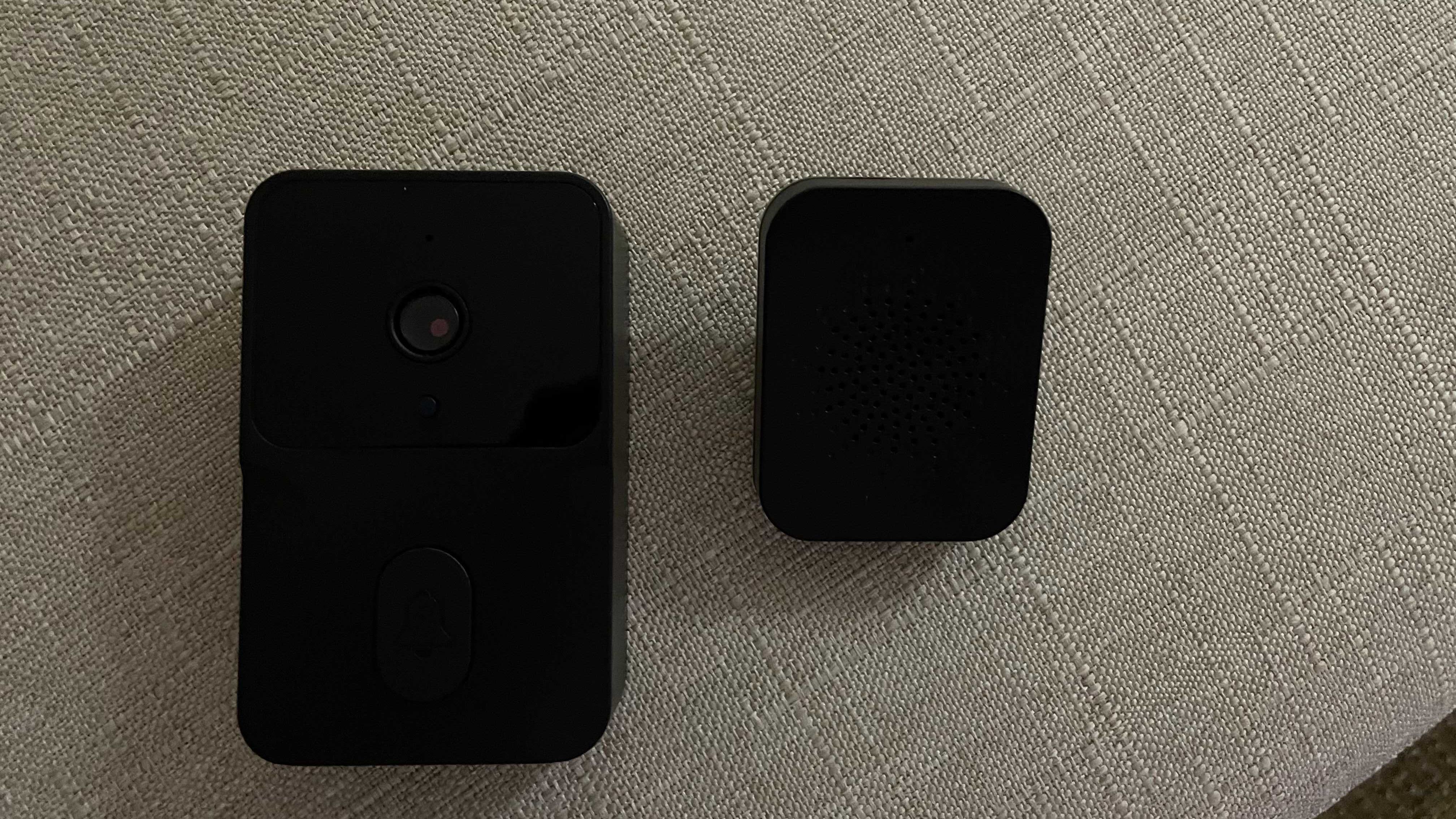 Câmera sem fio e campainha da porta visão noturna wi fi
