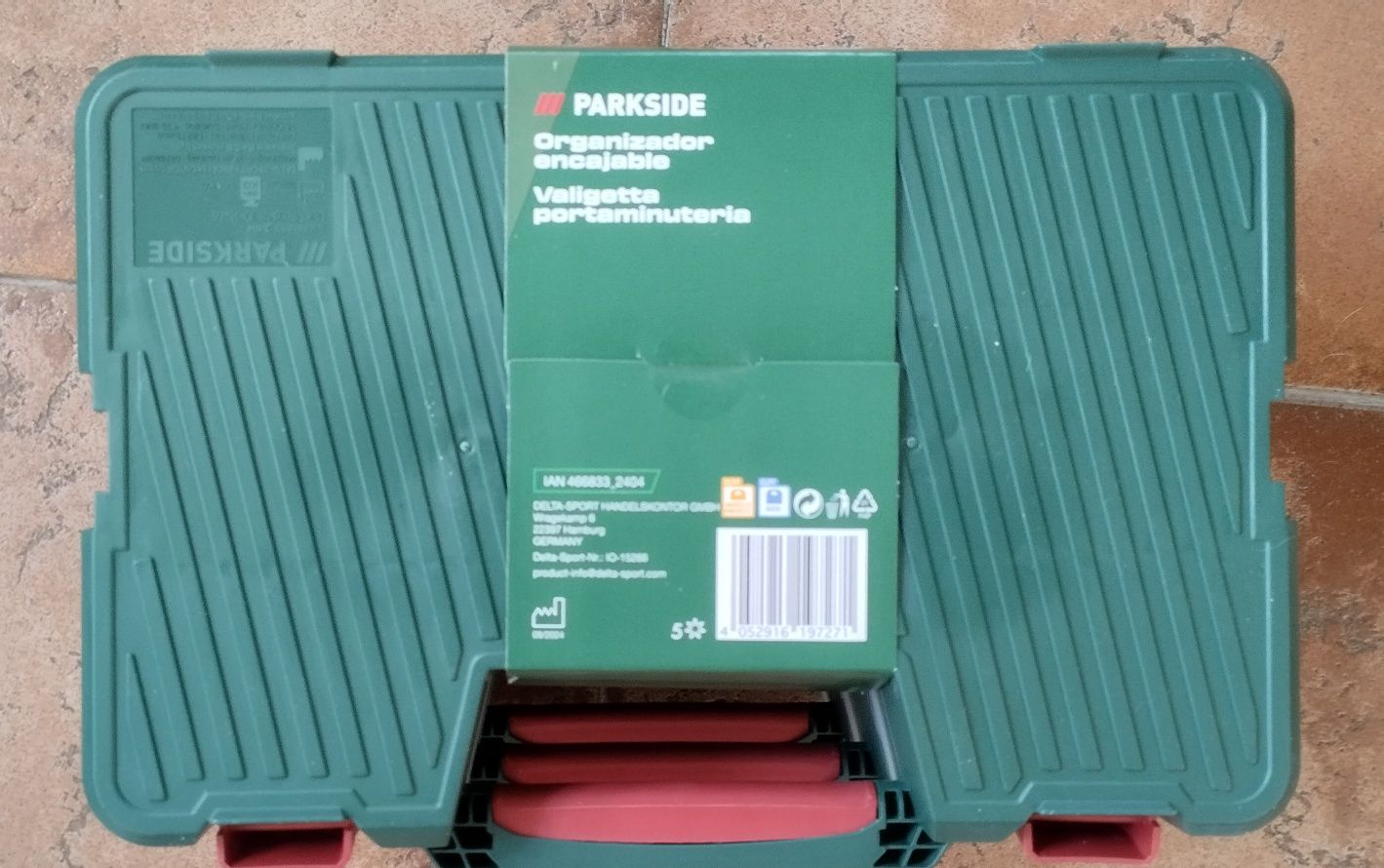 Organizador de 3 caixas bloqueável Parkside