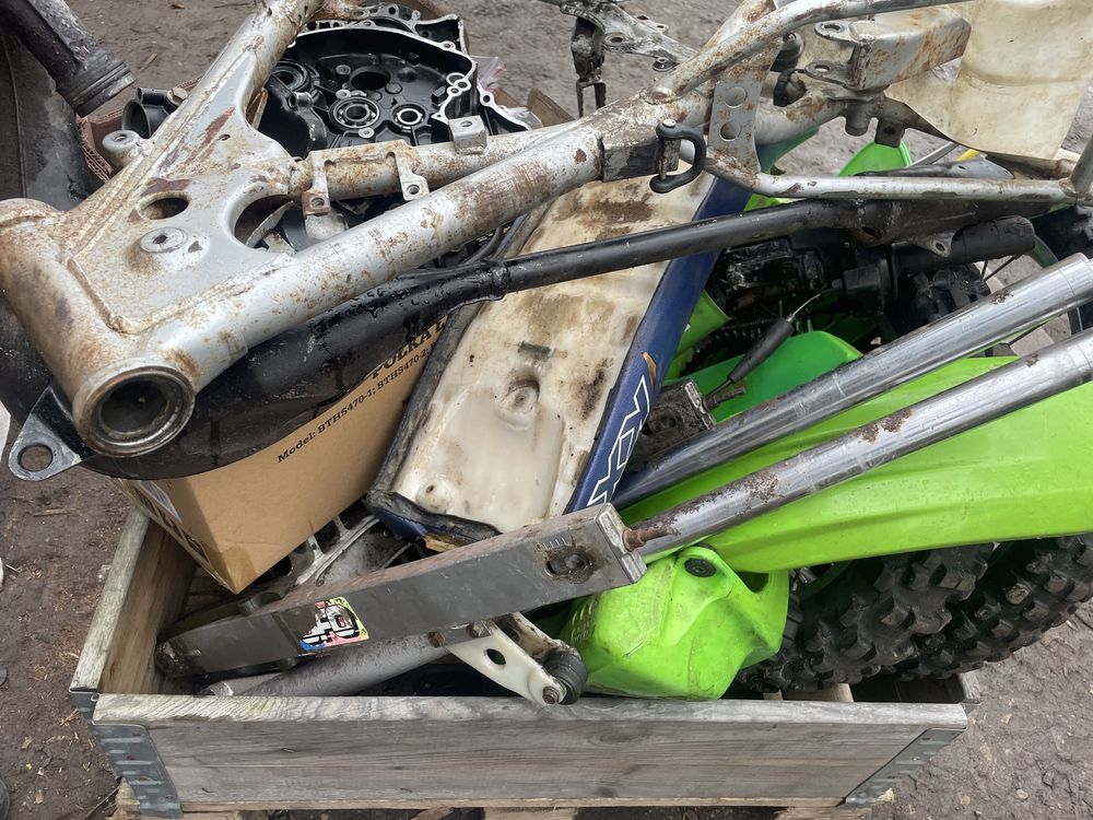 Kawasaki KX 85 wał cylinder koła hamulce