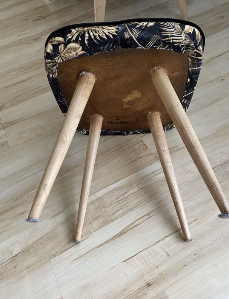 Taboret stolek patyczak po renowacji prl