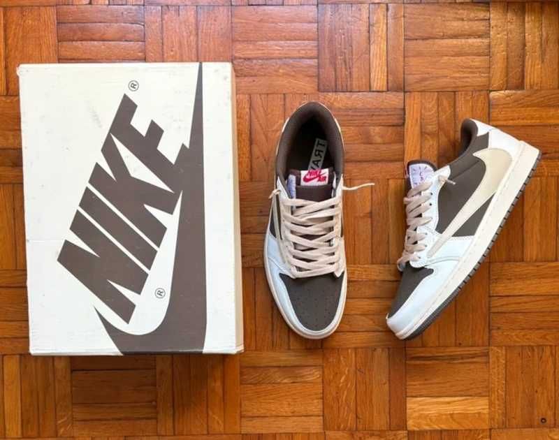 " koszykówki "Jordan 1 Retro Low OG SP Travis Scott Reverse Mocha R.45