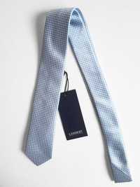 Krawat LAMBERT [niebieski,100% jedwab]