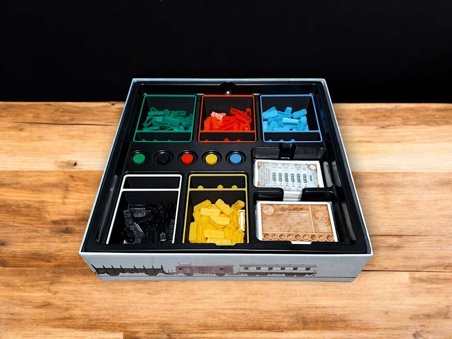 Wsiąść do pociągu / Ticket to ride - pojemniki do gry planszowej