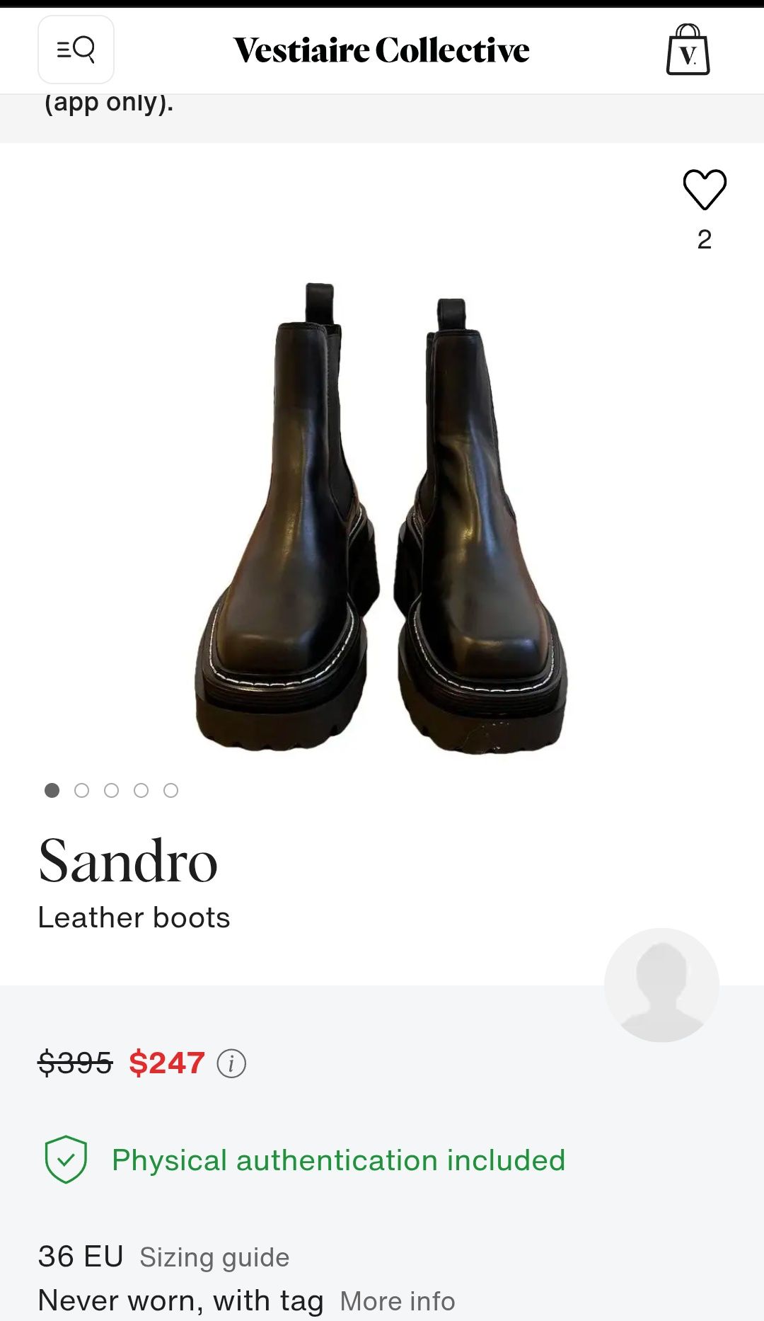 Шкіряні чоботи SANDRO