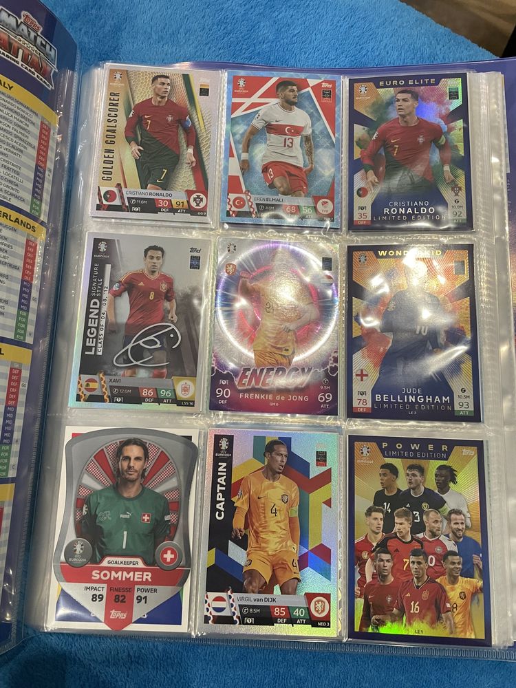 Troca ou venda de cromos match attax euro 2024