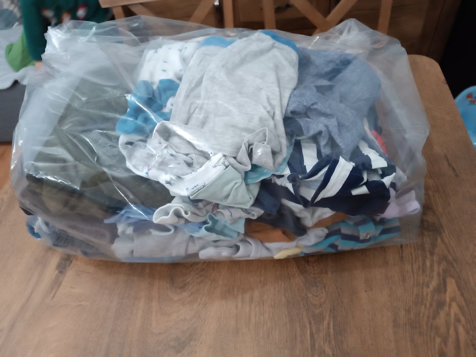 Paka ubrań dla chłopca 74 bawełna kurtka jesień zima