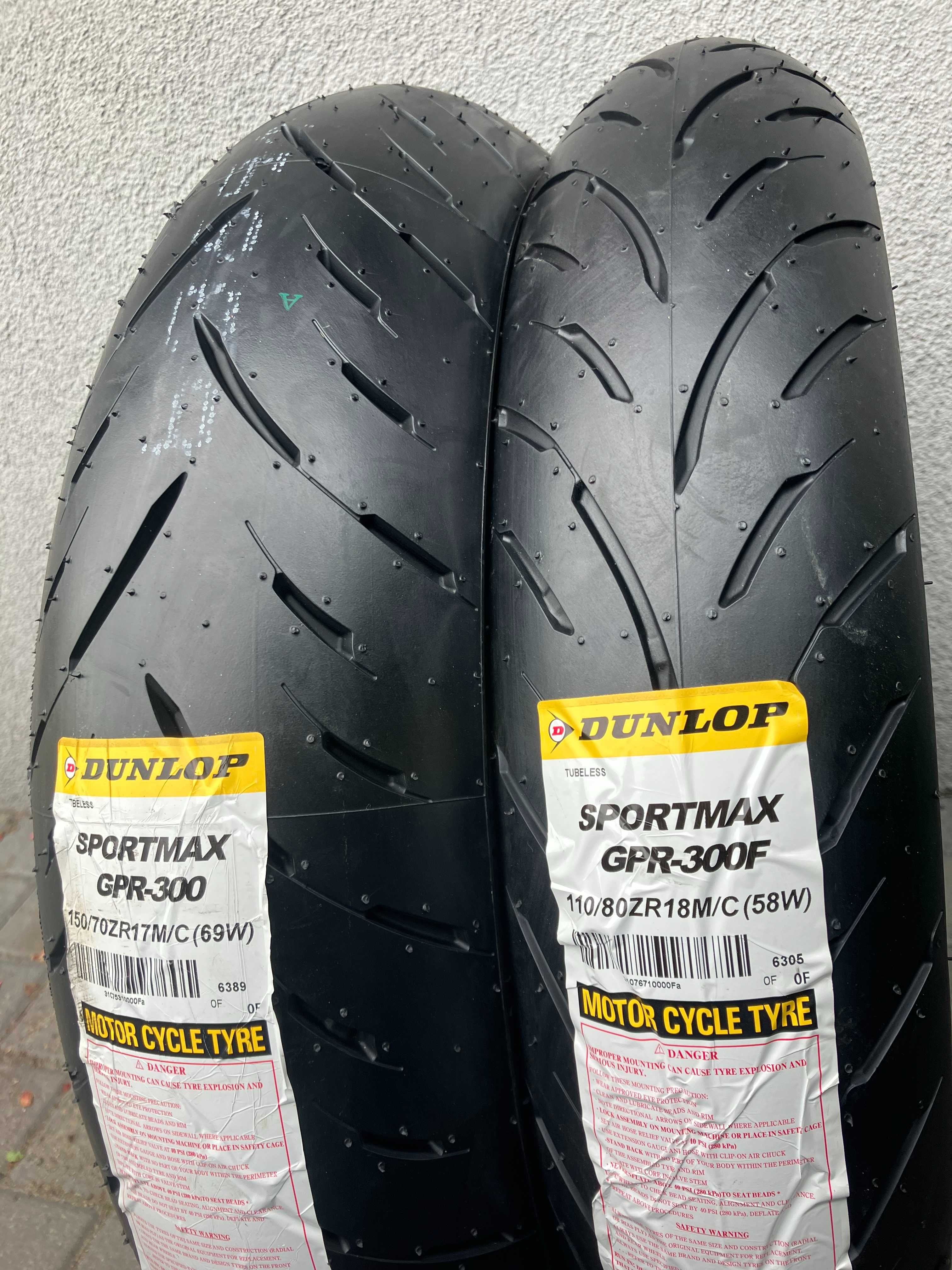 Komplet 150/70ZR17 + 110/80ZR18 Dunlop SPORTMAX GPR300 TL 2022