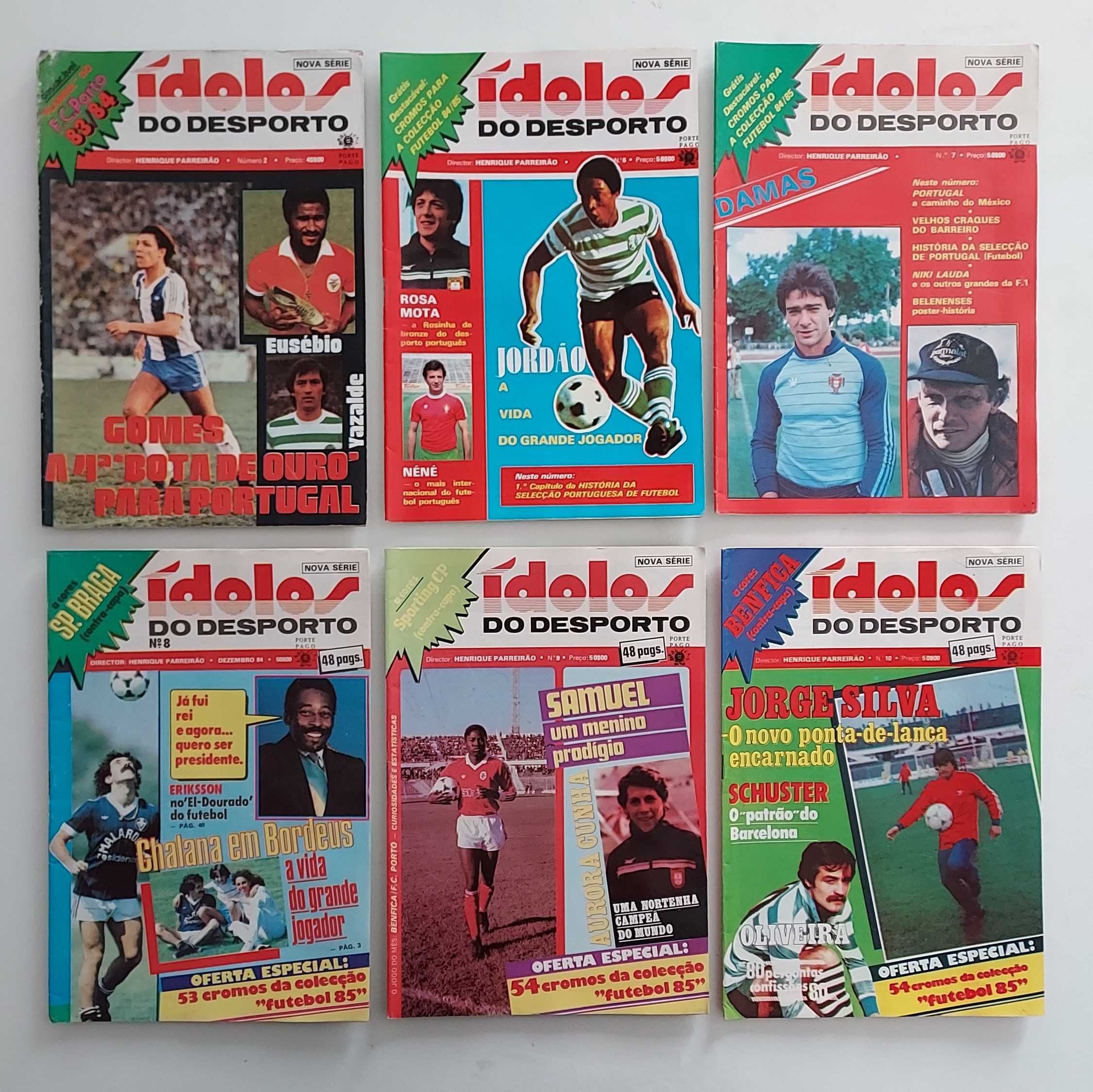 Revistas Ídolos do Desporto, Ases, Selecções Desportivas, etc.