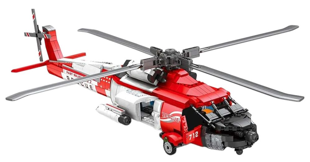 Zestaw Klocków KONSTRUKCYJNYCH TECHNICZNYCH Helikopter HH-60J 1137el.